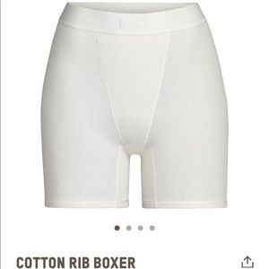 Skims cotton ribbed shorts